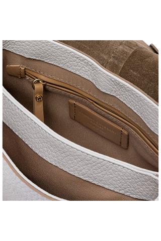 Borsa tracolla in pelle colore sabbia. GIANNI CHIARINI | 11088-SABBIA